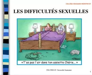les difficult s sexuelles