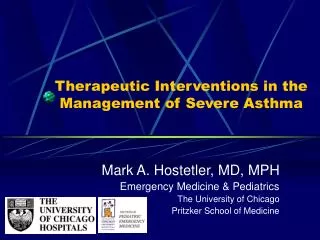 Therapeutic Interventions in the Management of Severe Asthma