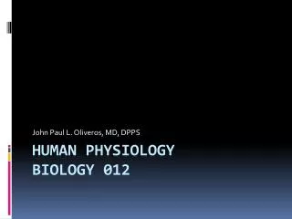 human physiology part 1
