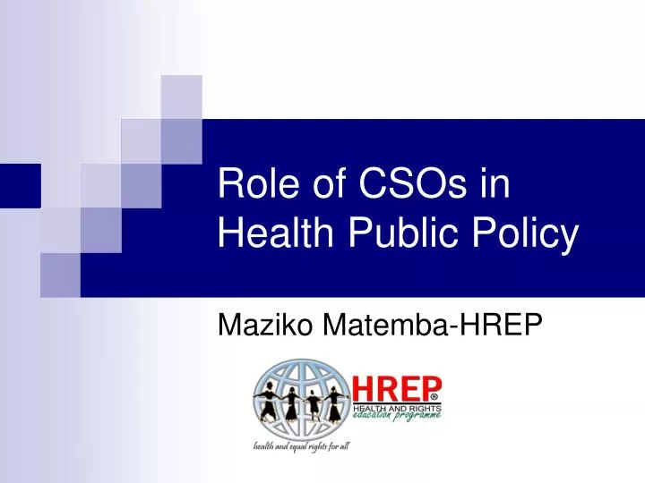 role of csos in health public policy
