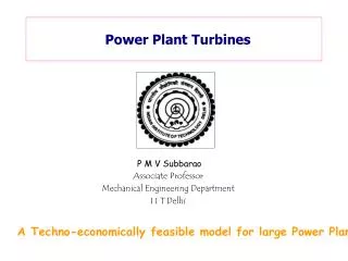 Power Plant Turbines