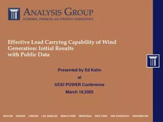 Effective Load Carrying Capability of Wind Generation: Initial Results with Public Data