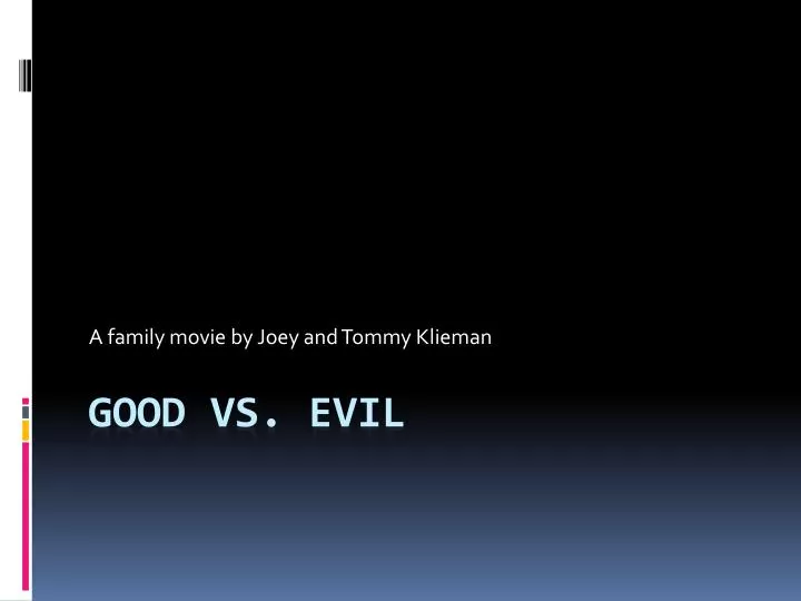 a family movie by joey and tommy klieman