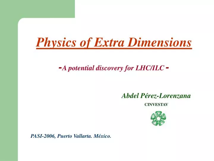 physics of extra dimensions a potential discovery for lhc ilc