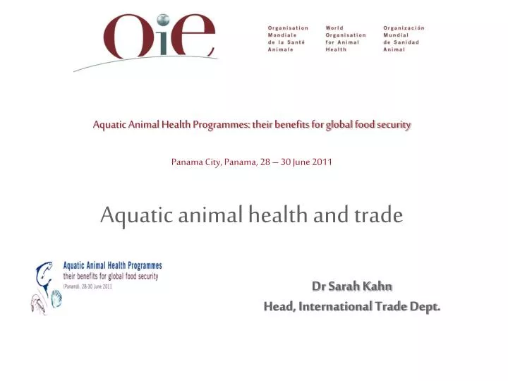 aquatic animal health and trade