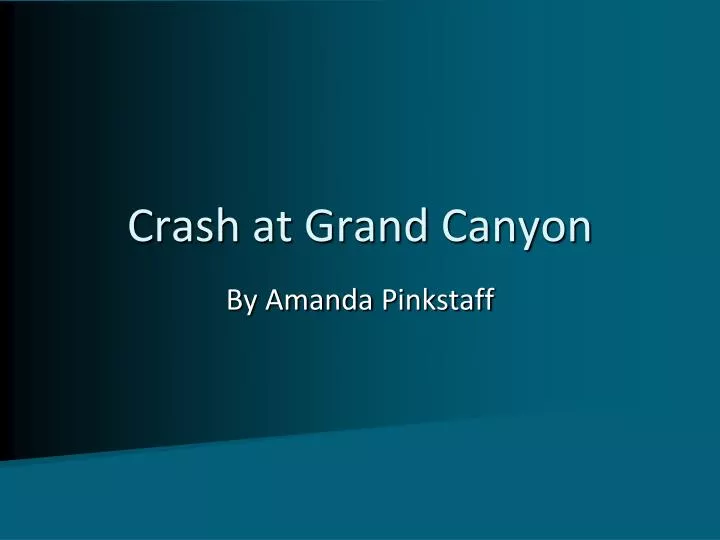 crash at grand canyon