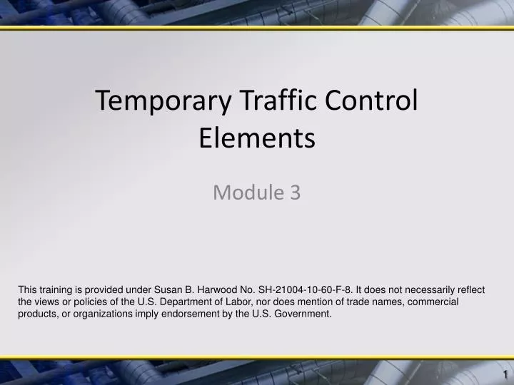 temporary traffic control elements