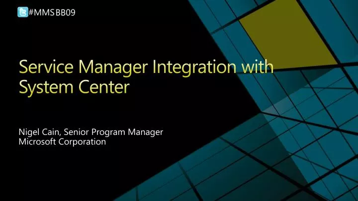 service manager integration with system center