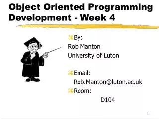 Object Oriented Programming Development - Week 4