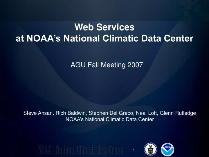 web services at noaa s national climatic data center