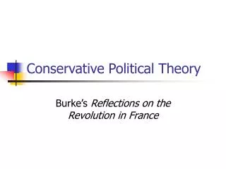 Conservative Political Theory