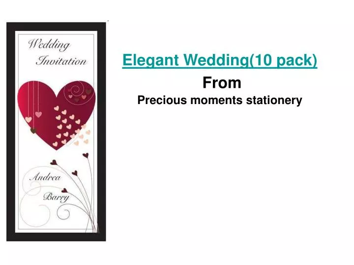 elegant wedding 10 pack from precious moments stationery