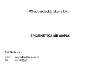 EPIGENETIKA MB150P85