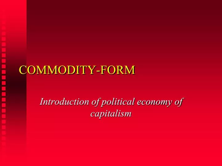 commodity form