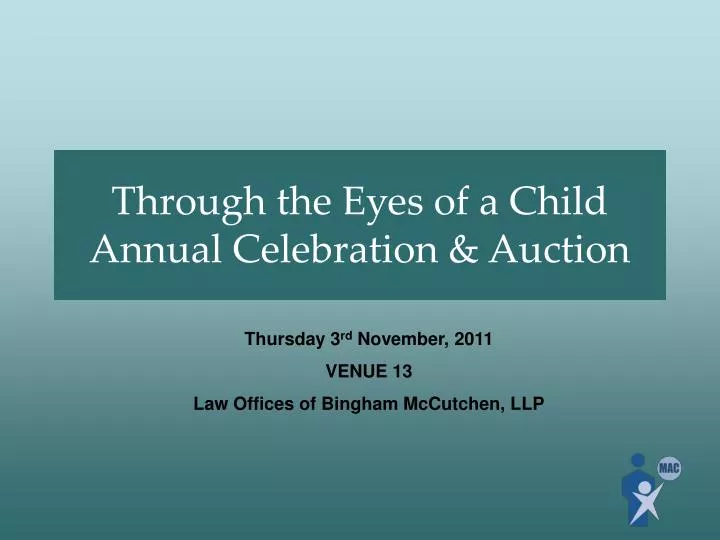 through the eyes of a child annual celebration auction