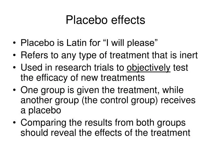 placebo effects