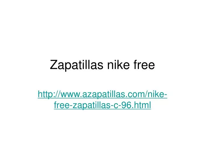 zapatillas nike free