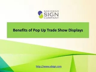 Pop Up Trade Show Displays help to promote better product
