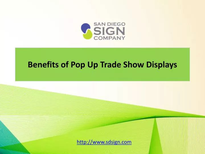 benefits of pop up trade show displays