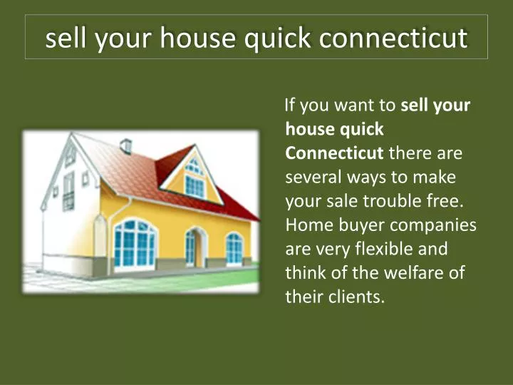 sell your house quick connecticut