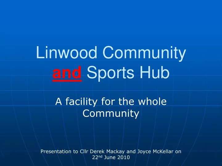 linwood community and sports hub
