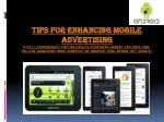 Mobile advertising - slide 1