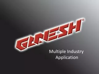Ganesh: Multiple Industry Application