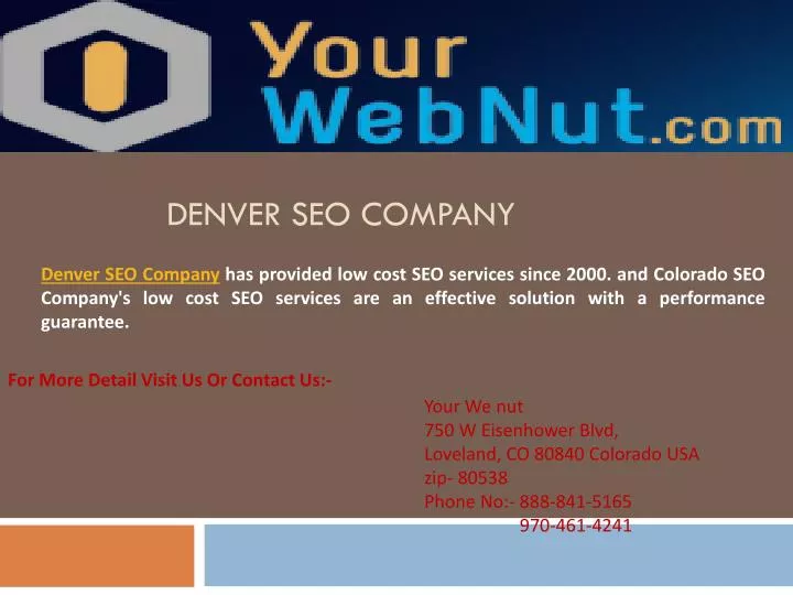 denver seo company