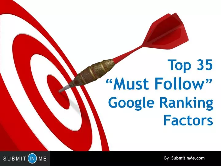 top 35 must follow google ranking factors