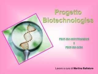 Progetto Biotechnologies