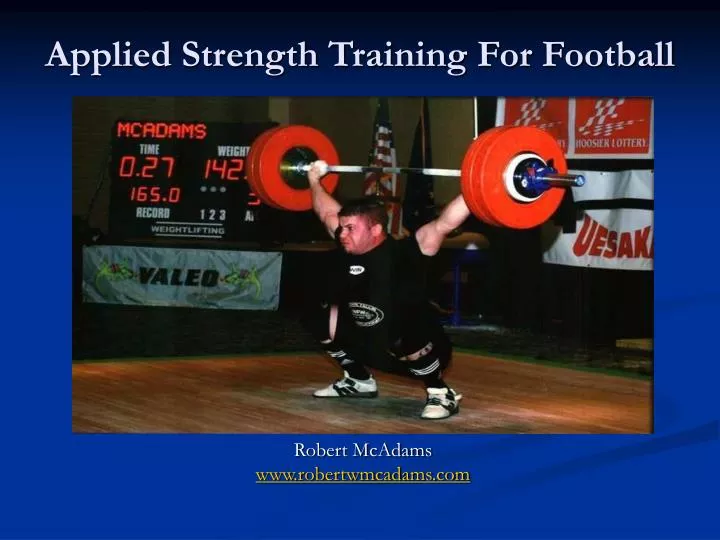 applied strength training for football