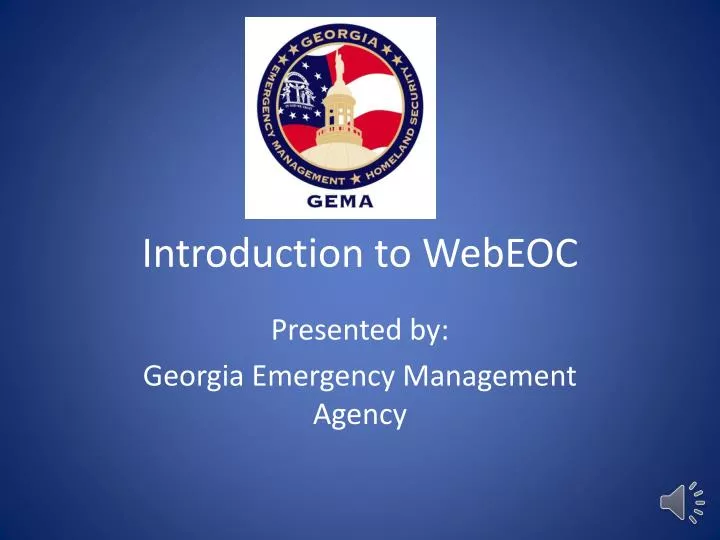 introduction to webeoc