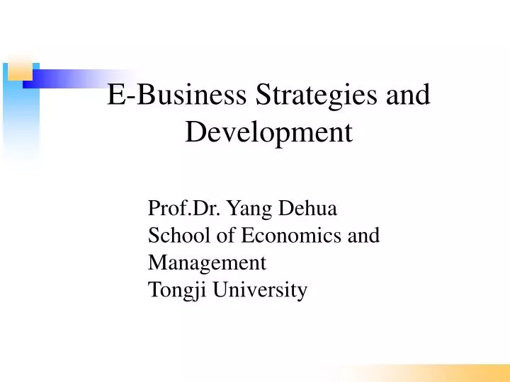 e business strategies and development