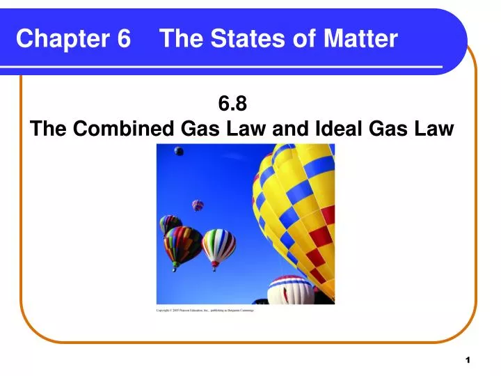 chapter 6 the states of matter