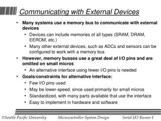 Communicating with External Devices