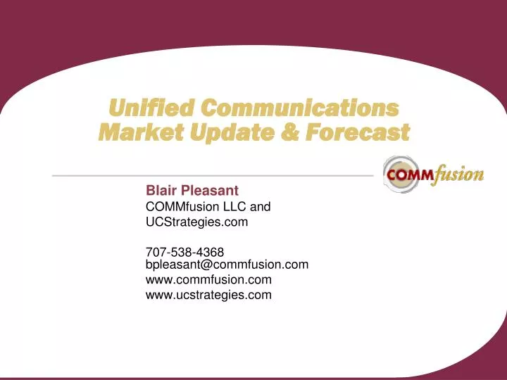 unified communications market update forecast