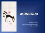 MONGOLIA - slide 1