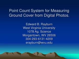 How to use the digital photo point count system.
