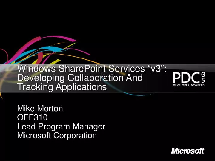 windows sharepoint services v3 developing collaboration and tracking applications