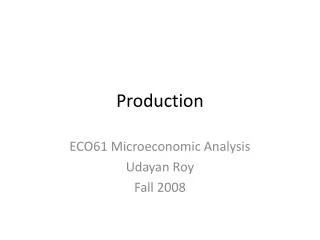 production