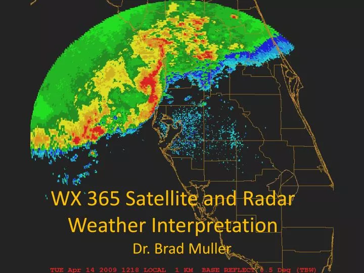 wx 365 satellite and radar weather interpretation