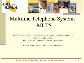 Multiline Telephone Systems MLTS