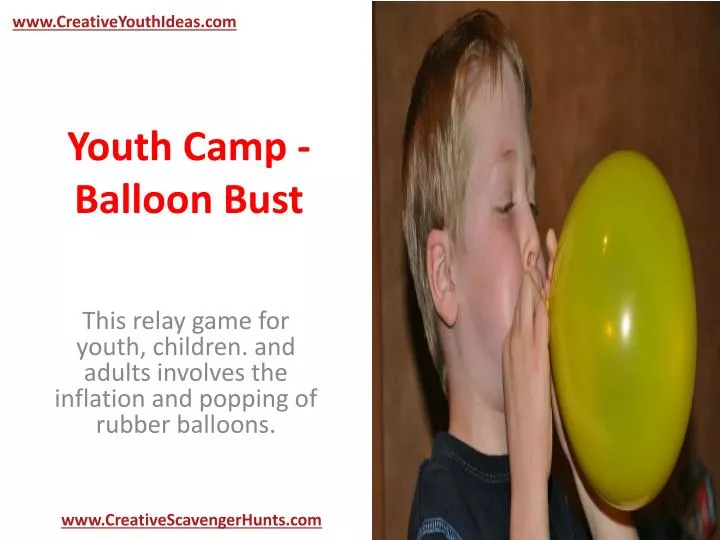 youth camp balloon bust