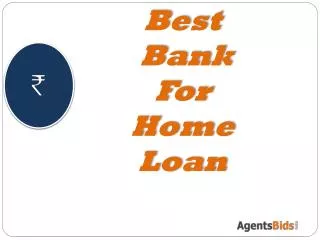 Best Bank for home loan