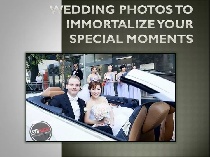 wedding photos to immortalize your special moments