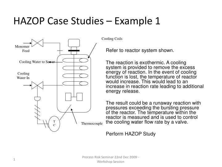 hazop case studies example 1