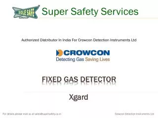 Fixed Gas Detector, Hydrogen and Oxygen Gas Detector