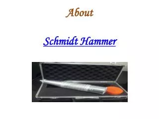 Schmidt Hammer
