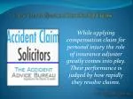 How the Adjusters Resolve the Claims - The Accident Advice B - slide 1
