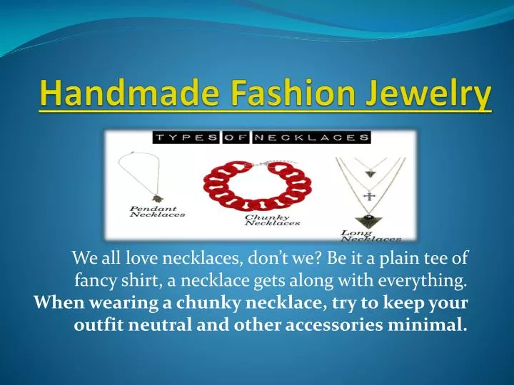 handmade fashion jewelry